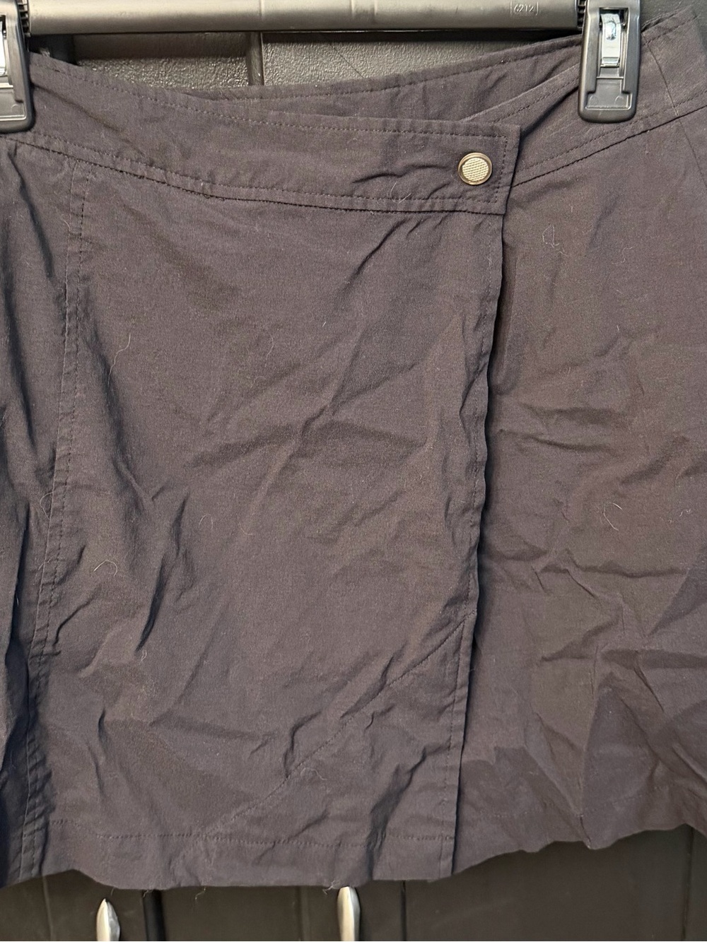 Athleta Cargo Black Wrap Mini Skort